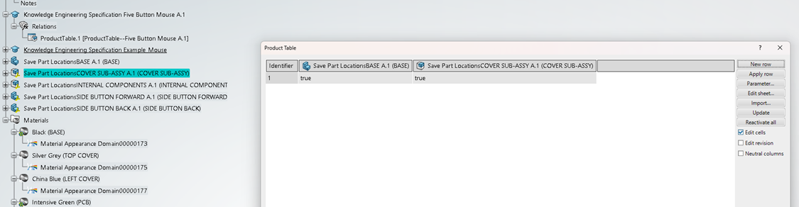 3DX_ProductTable_Example