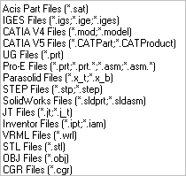CAD File Extensions - TransMagic