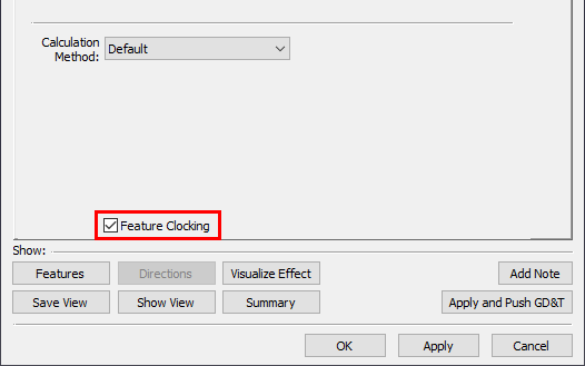 Composite Position Feature Clocking Option