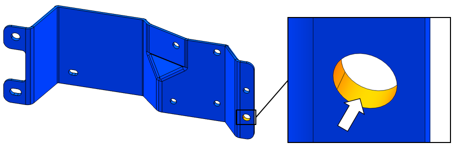 V5 7600 Bracket B Hole