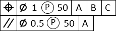 GD&T Parallelism Projected Zone Callout