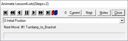 MC 7600 Animate Dialog