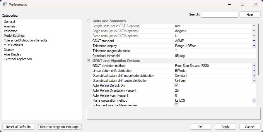 PReferences_Model Settings