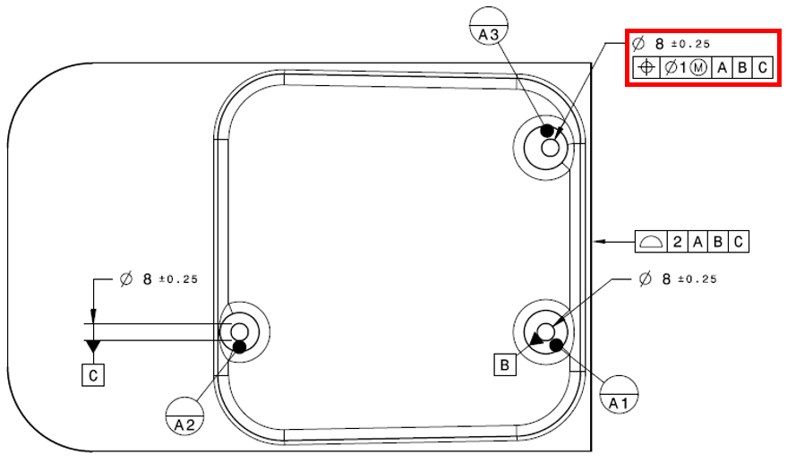 7601 Headlamp Drawing Pin Size and Position - NoPre