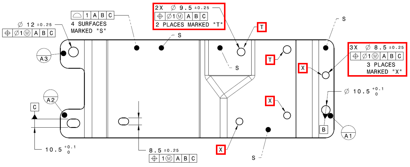 7601 Bracket Drawing Hole Size and Pos - NoPre