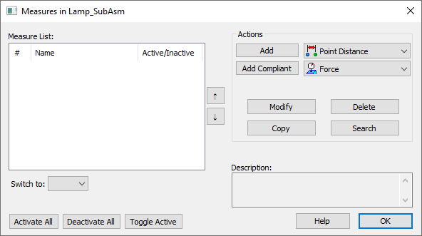 L6 V5 Measures Dialog Empty