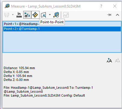 Solidworks Measurements 2