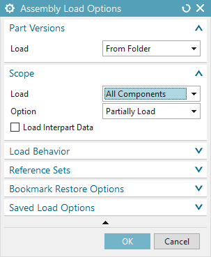 NX Assembly Load Options