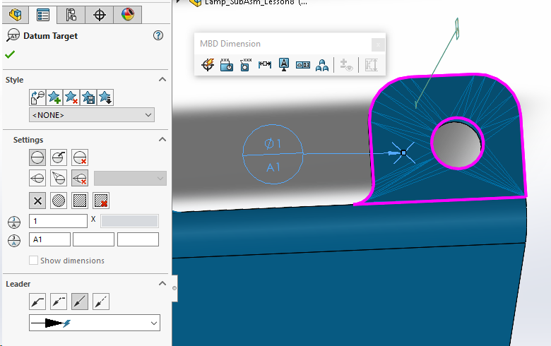 Creating Datum Targets 2