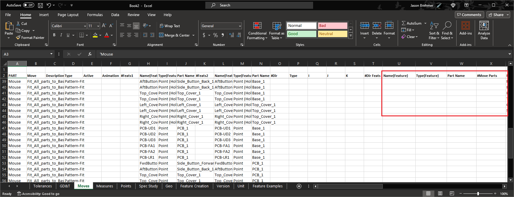 Excel Create Move Tab