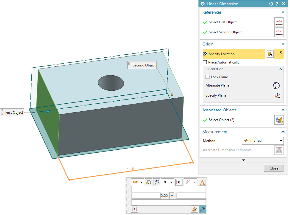 Linear Dimension Dialog Cont