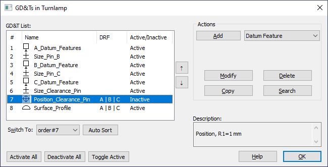 L9 SW Turnlamp GD&T Position Tolerance Off