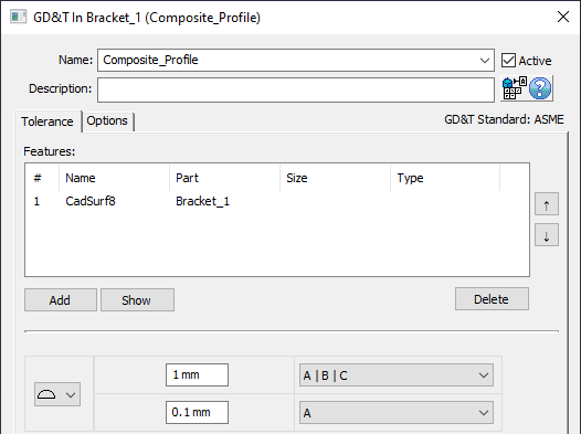 Composite Profile OneFeature Orientation