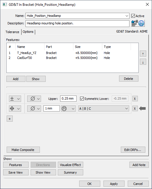 L5 MC GD&T Bracket Hole Position HeadLp Dialog Complete