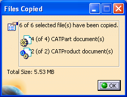 Files copied