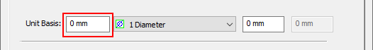 Unit Basis Range Input Field