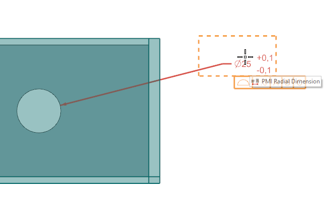 Feature Control Frame to Size Tol Cont