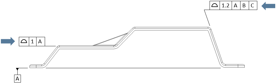 GD&T Surface Profile Example