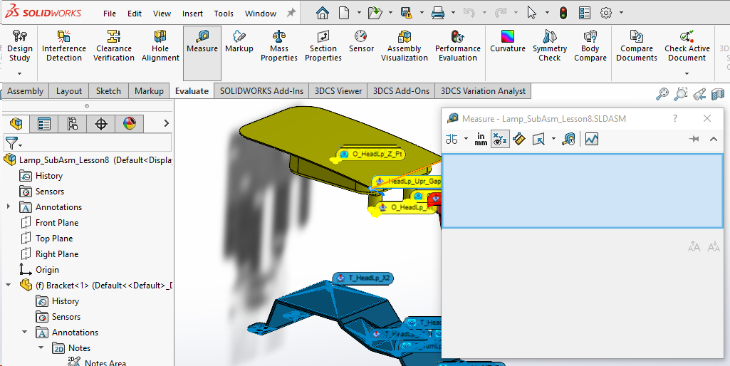 Solidworks Measurements 1