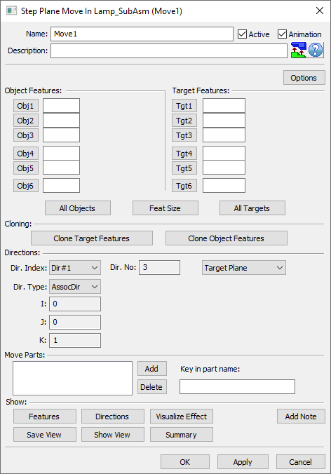 L4 V5 Step Plane Move dialog Empty