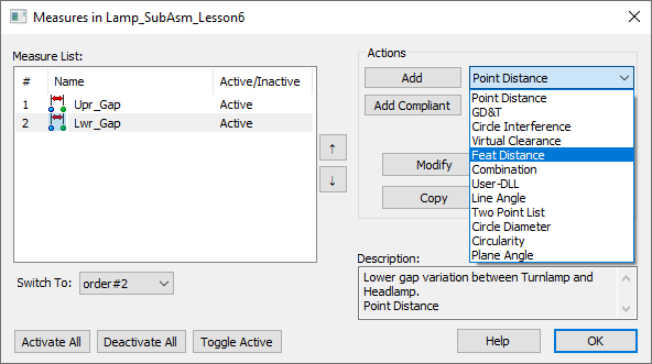 L6 SW Measurements Dialog Feat Distance