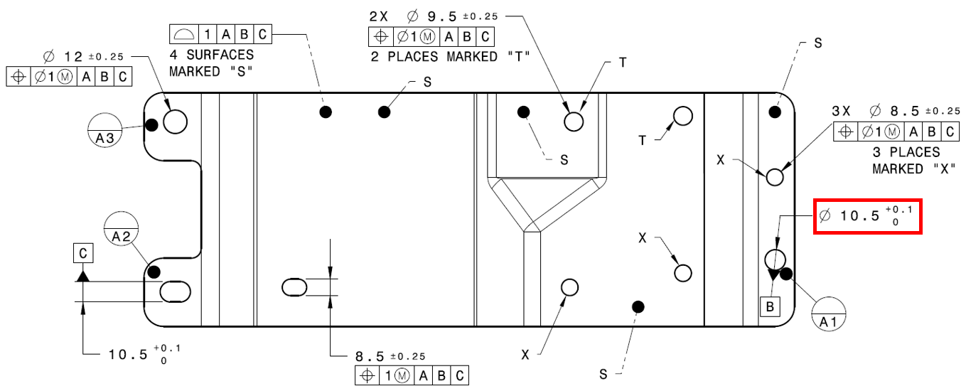 7601 Bracket Drawing B Size - NoPre