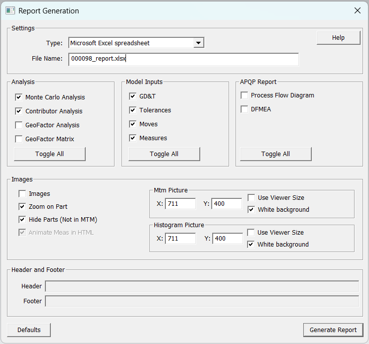 Report Generation Teamcenter